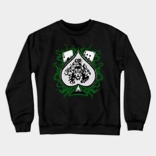 Ace of Spades dark green Crewneck Sweatshirt